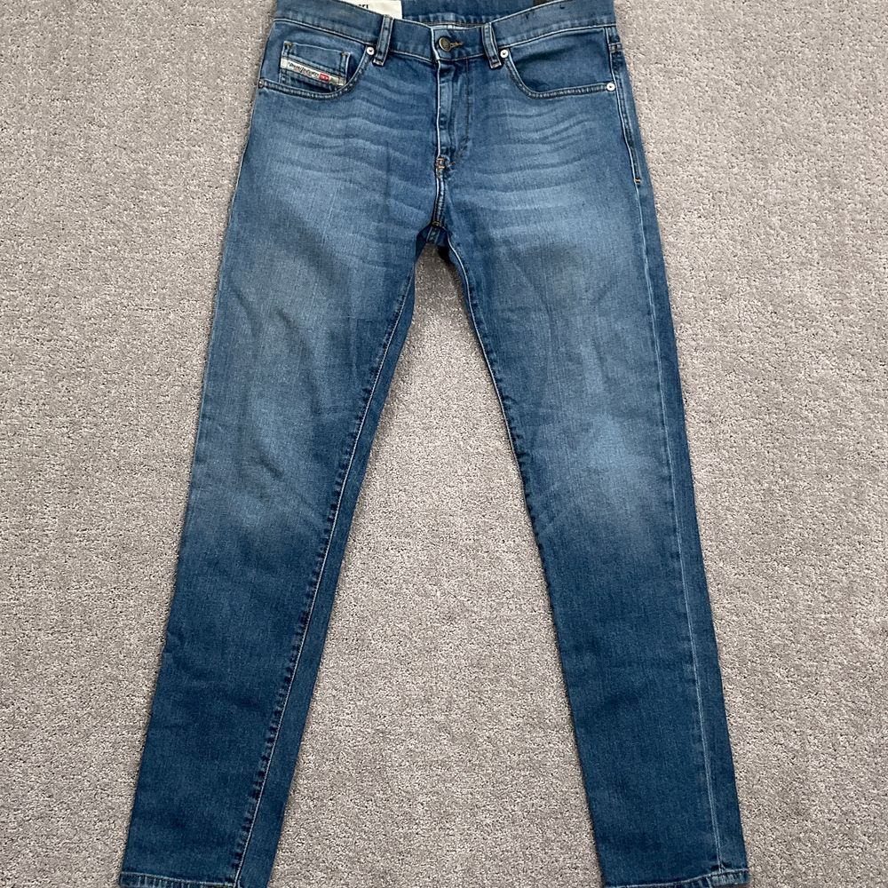 Diesel Jeans Men 31W 32L Blue DStrukt Slim Straight Leg Denim Stretch‎ Italian